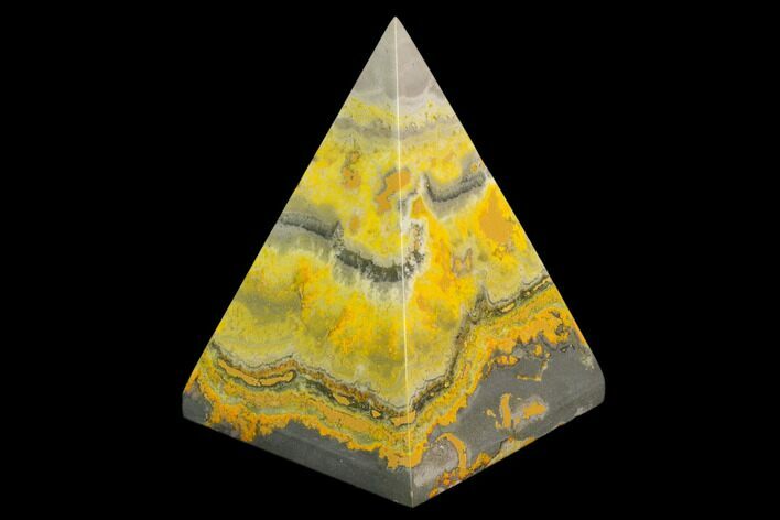 Polished Bumblebee Jasper Pyramid - Indonesia #114993